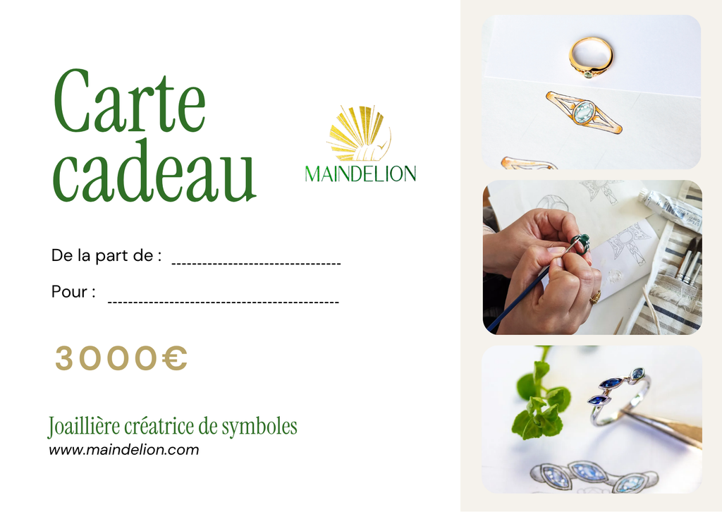 Carte cadeau Maindelion