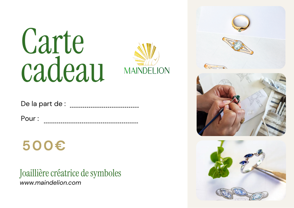 Carte cadeau Maindelion
