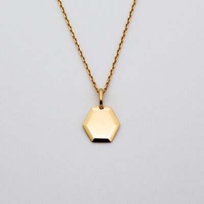 Médaille Hexagonale Biseautée